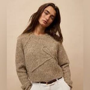 American Eagle Cropped Bow sweater-NWOT